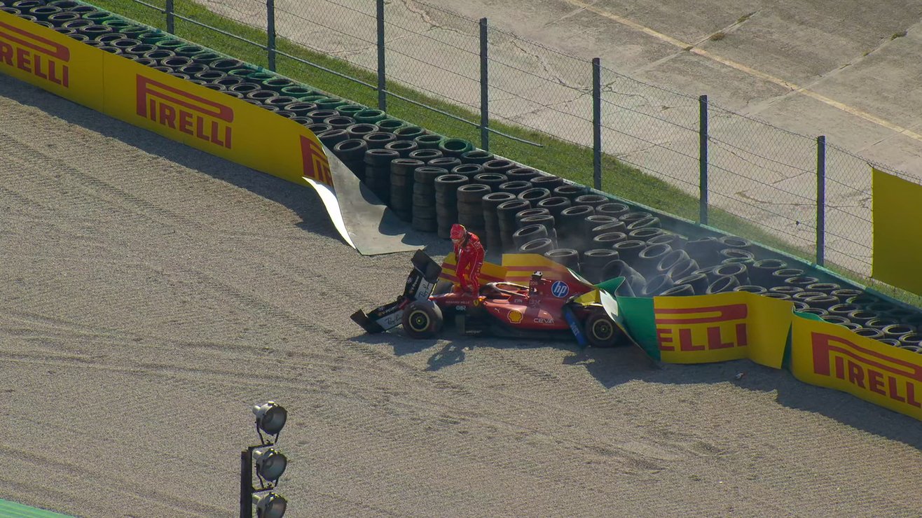 Leclerc fará novos exames após forte acidente em Monza e ainda aguarda confirmação para Madrid