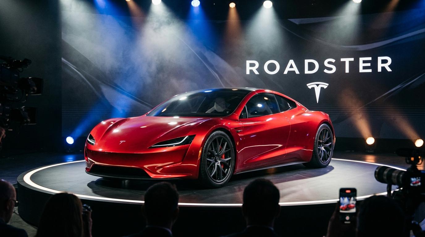 Elon Musk apresenta Tesla que salta sobre viaturas e faz manobras no ar