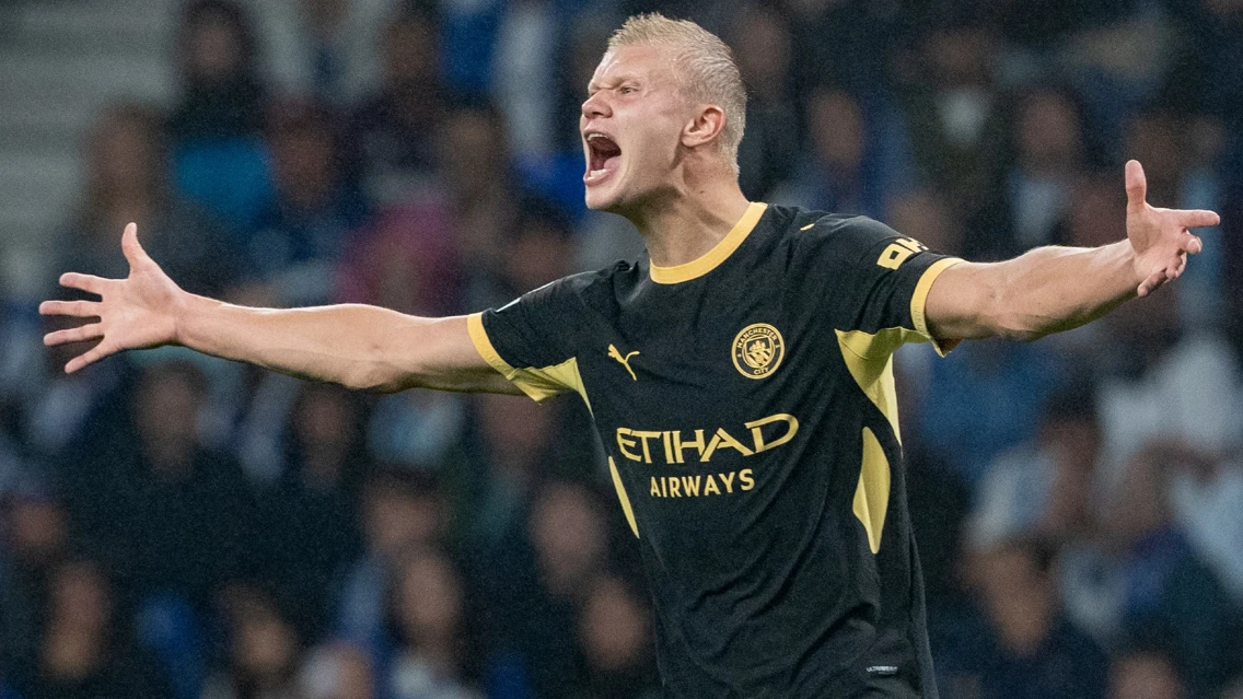 Haaland chega aos 59 golos em 59 jogos na Champions e iguala Agüero no City