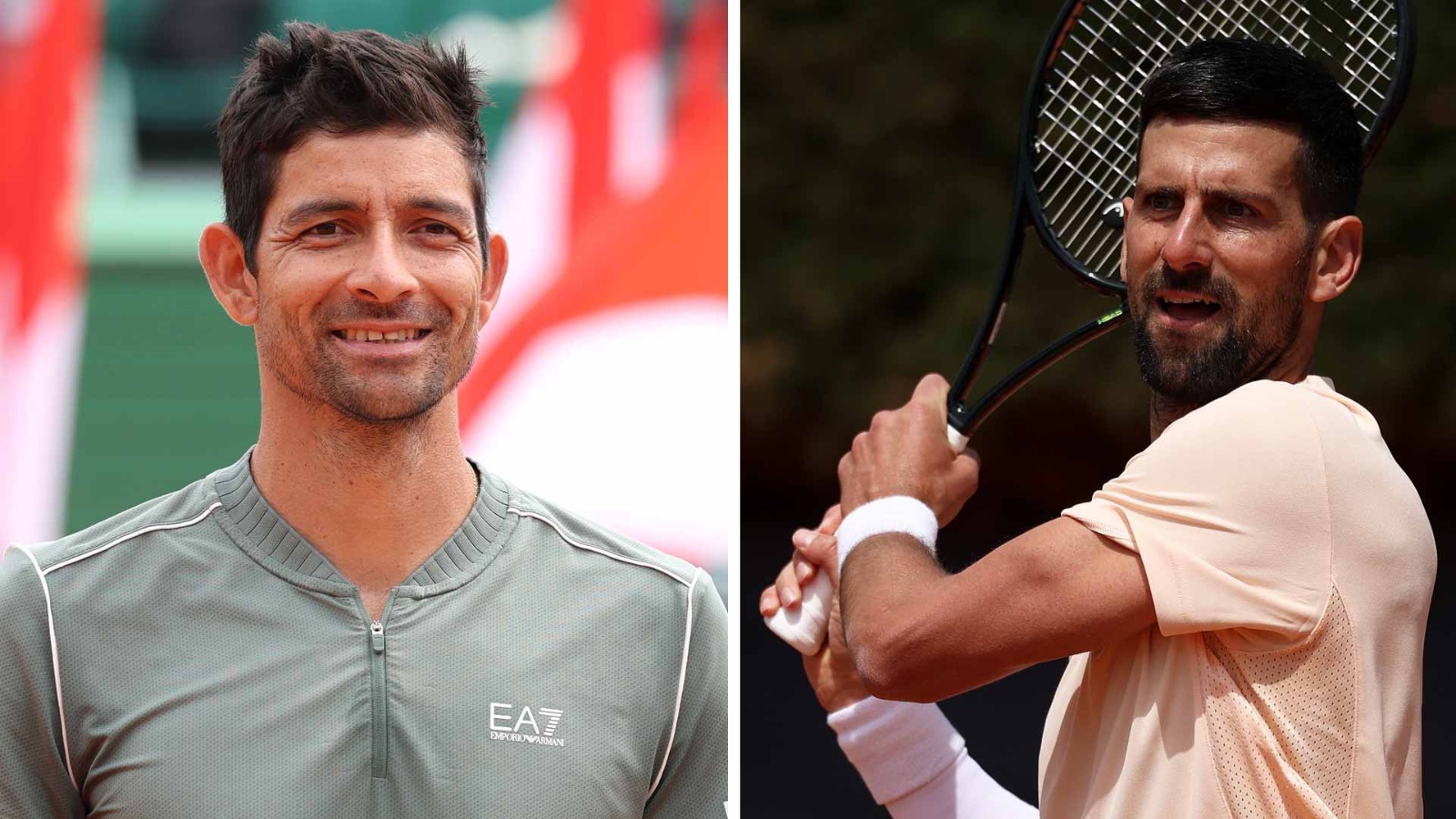 “Aprender com o melhor”: Arevalo impressionado com profissionalismo de Djokovic em treino especial em Roma